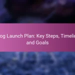 Blog Launch Plan: Key Steps, Timeline and Goals