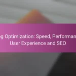 Blog Optimization: Speed, Performance, User Experience and SEO