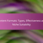 Content Formats: Types, Effectiveness and Niche Suitability