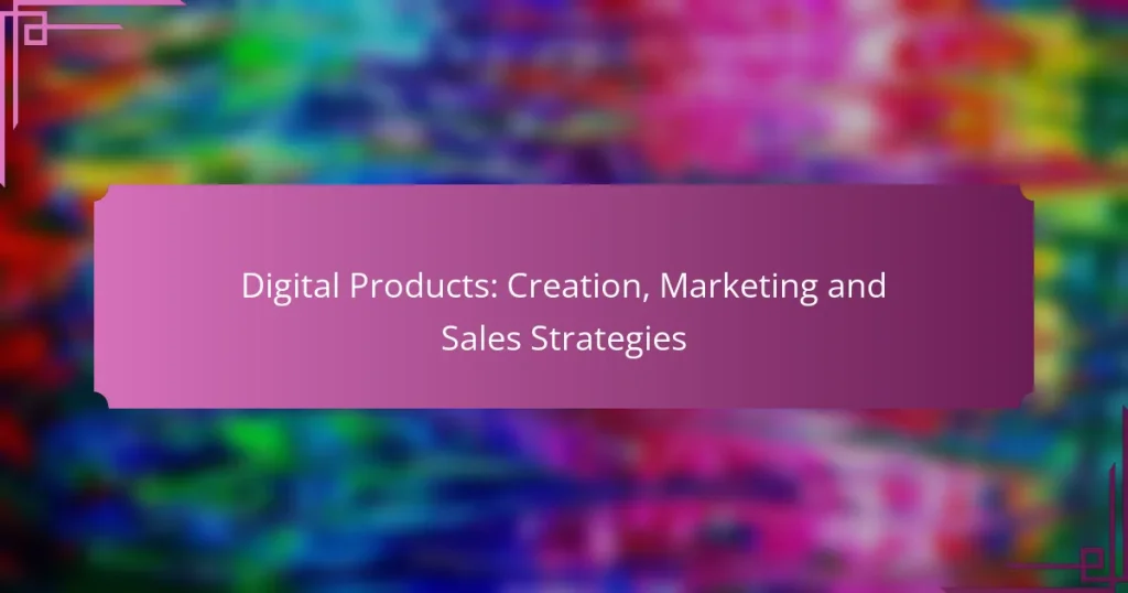Digital Products: Creation, Marketing and Sales Strategies