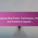 Engaging Blog Posts: Techniques, Styles and Audience Appeal