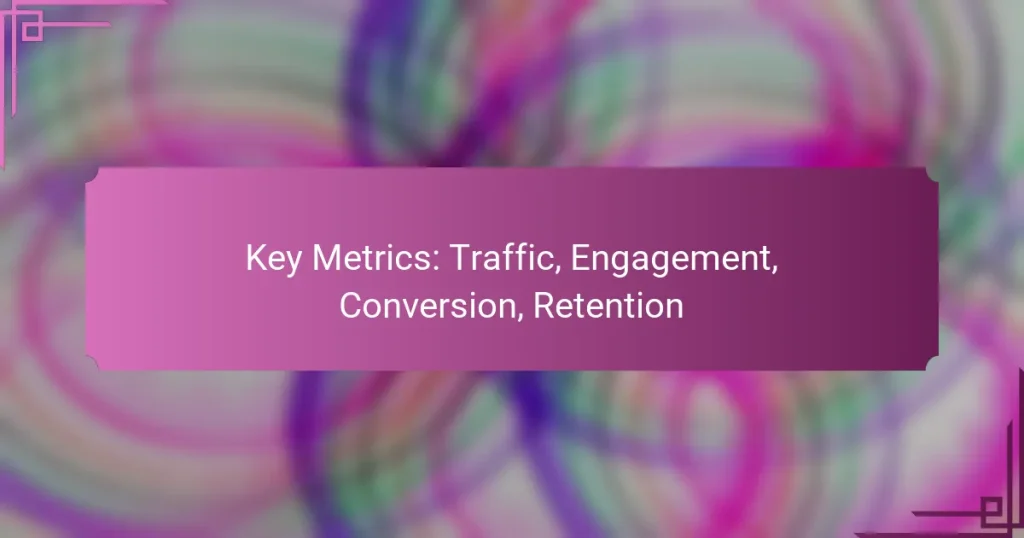 Key Metrics: Traffic, Engagement, Conversion, Retention