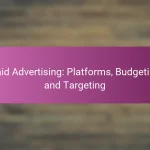 Paid Advertising: Platforms, Budgeting and Targeting