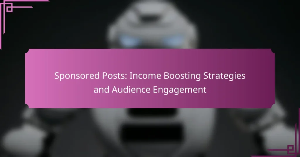 Sponsored Posts: Income Boosting Strategies and Audience Engagement
