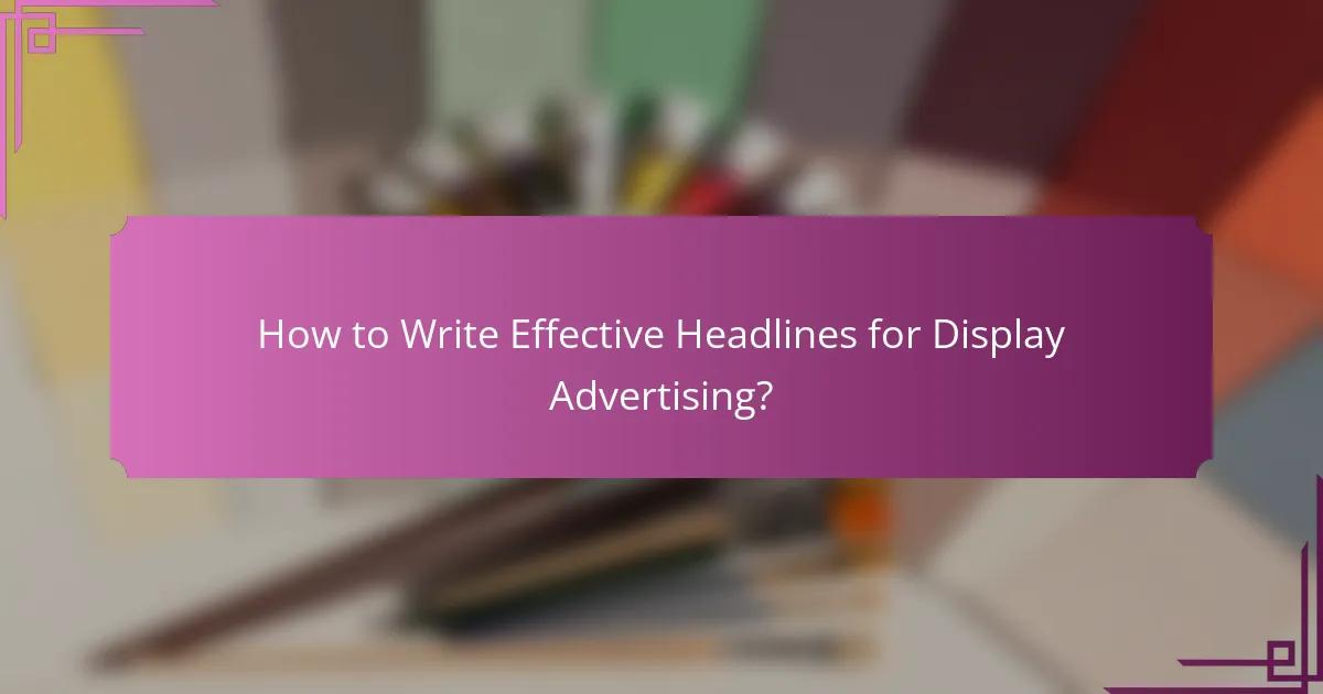 How to Write Effective Headlines for Display Advertising?